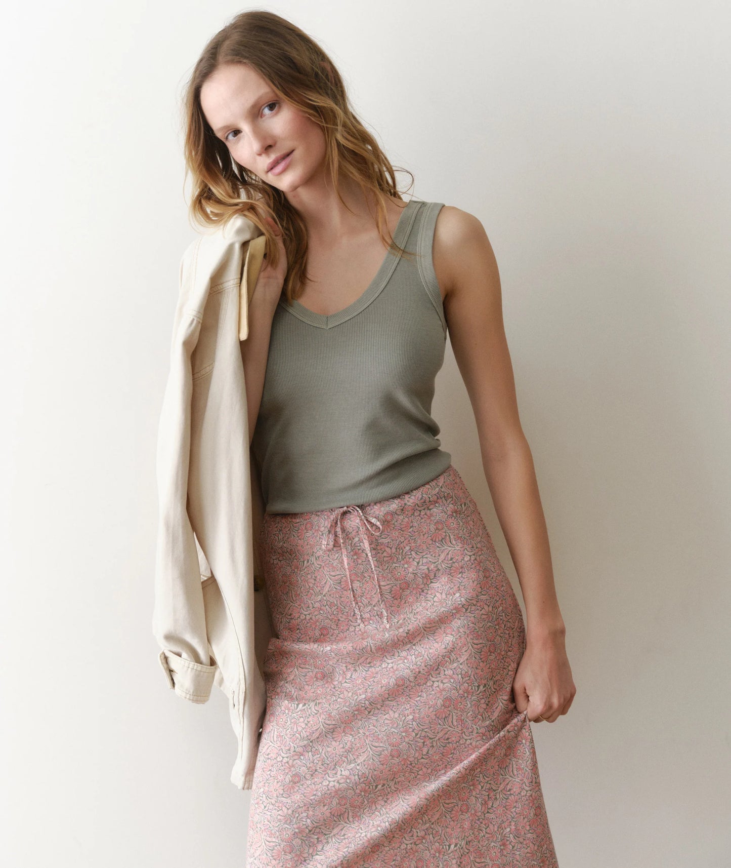 Avery Hemp Midi Skirt