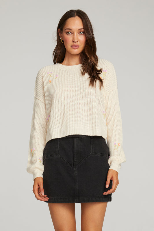 Charmed Embroidered Sweater