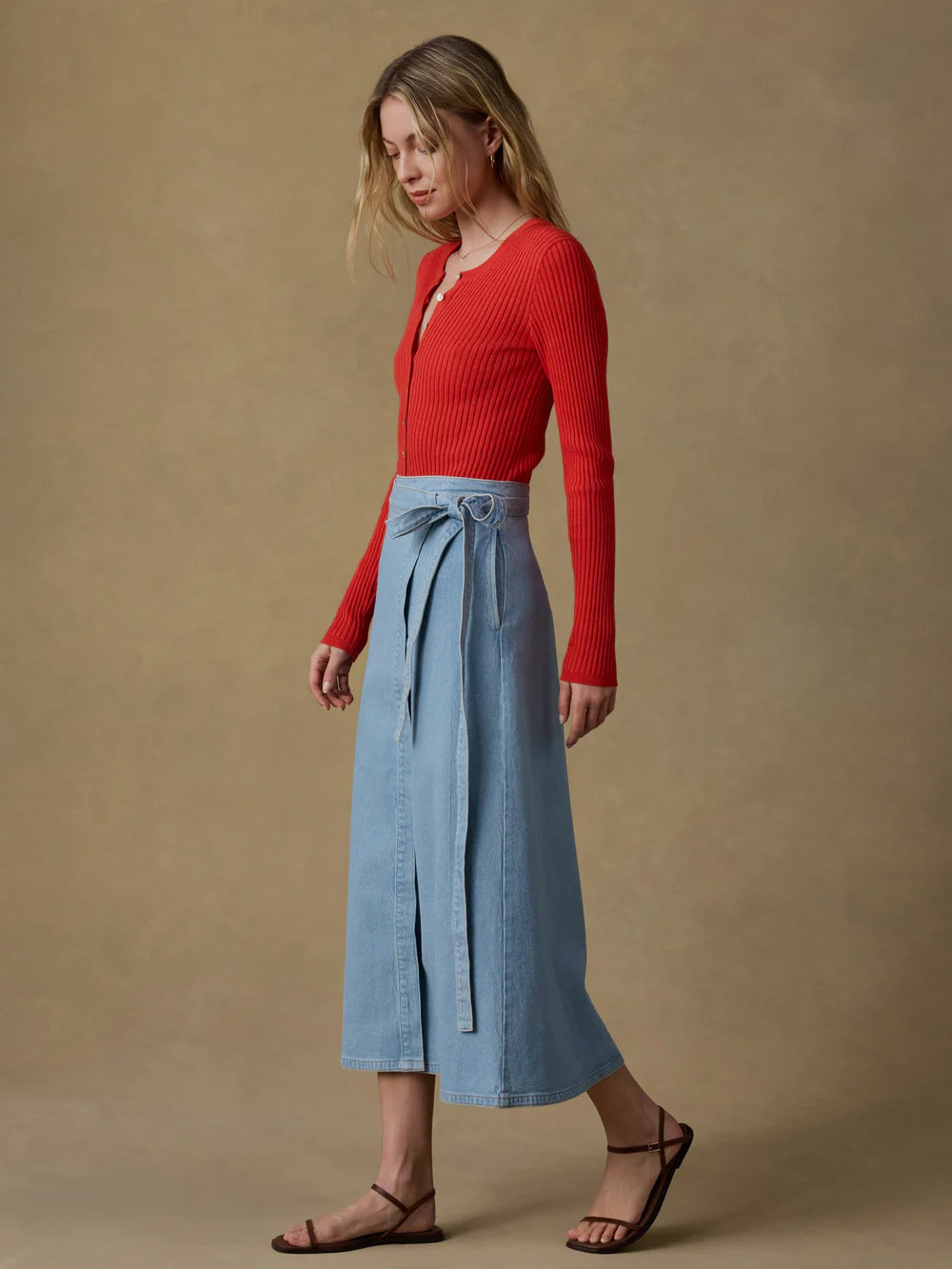 Solstice Denim Wrap Skirt