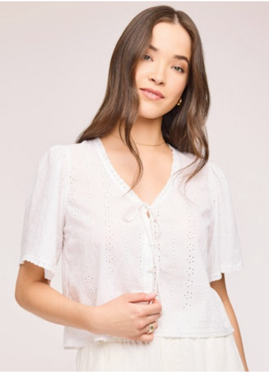 Jessa Eyelet Blouse