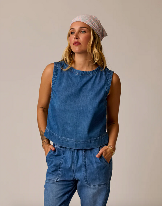 Susie Denim Tank