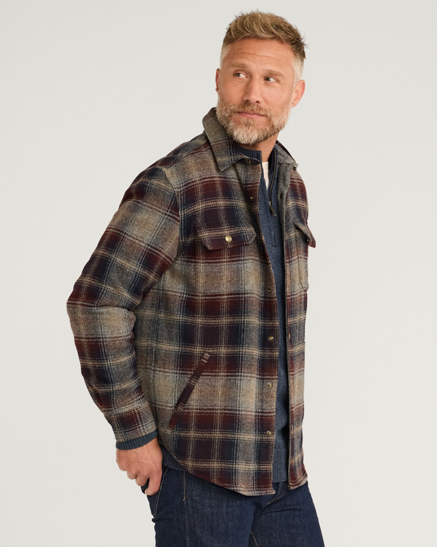 MEN'S PLAID FOREST SHIRT JACKET