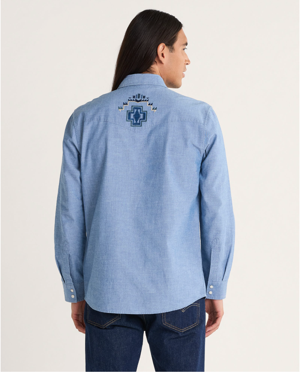 MEN'S HARDING EMBROIDERED CHAMBRAY GAMBLER SHIRT