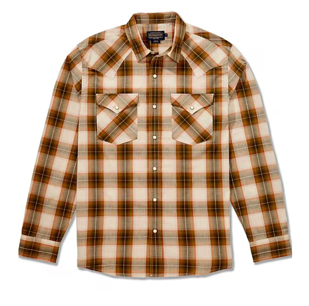 Frontier Shirt L/S Rust Brown Plaid