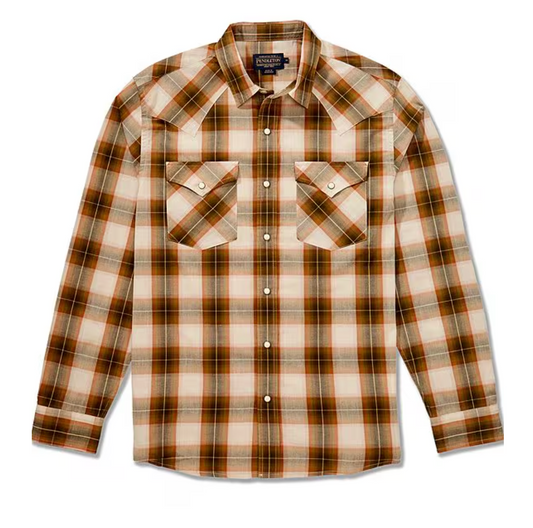 Frontier Shirt L/S Rust Brown Plaid