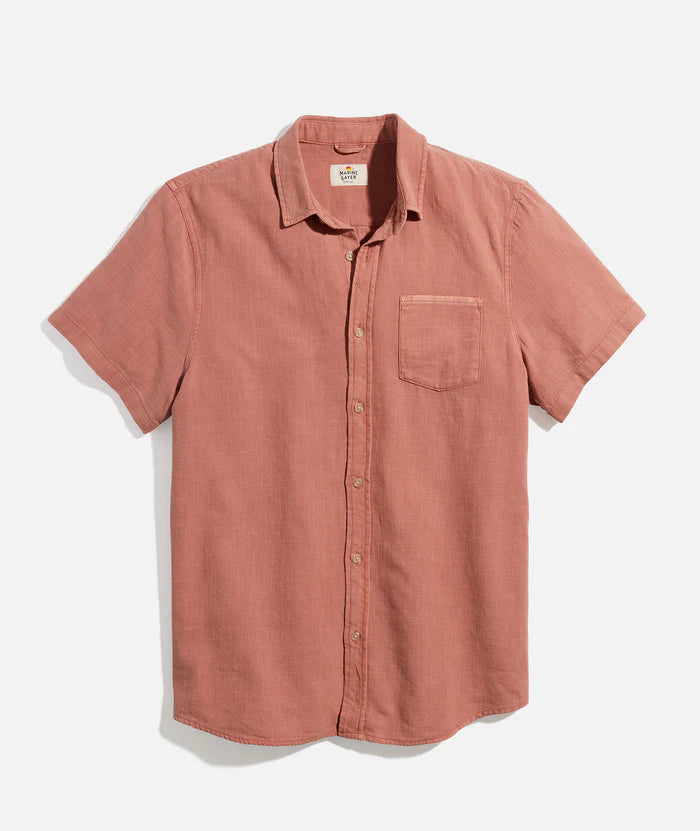 Stretch Selvedge Short Sleeve Shirt