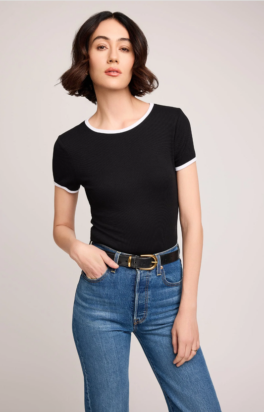 Shania Ribbed Ringer T-Shirt