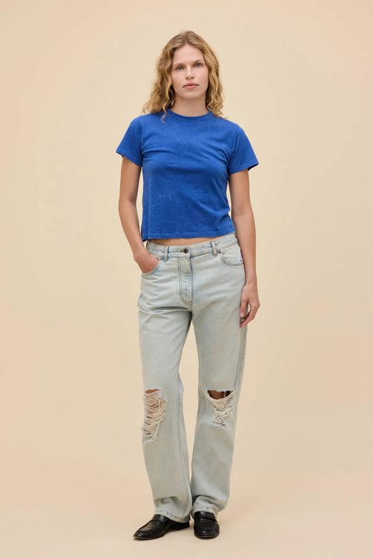 Solid Burnout Vintage Tee