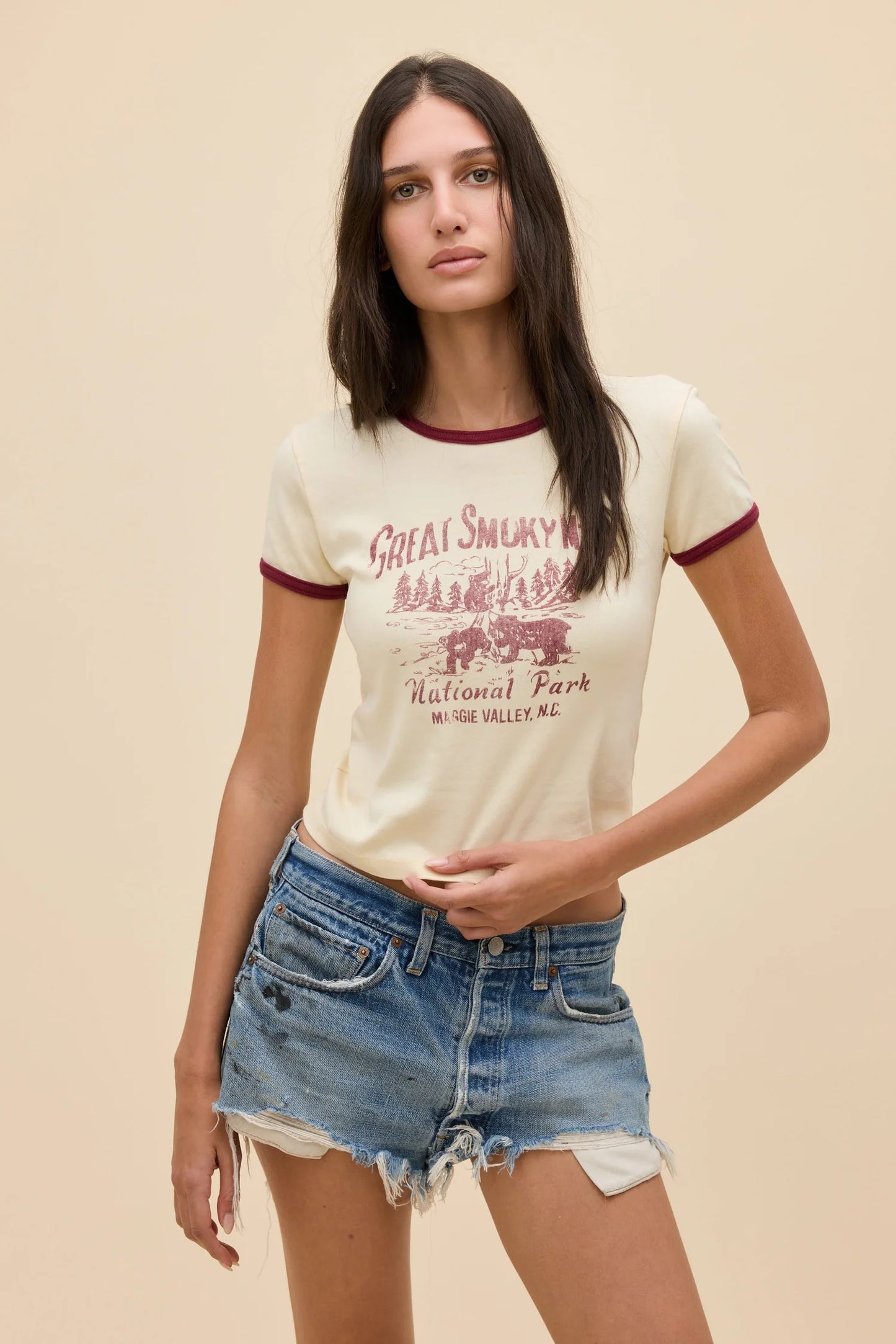Great Smokey Mountains Ringer Tee