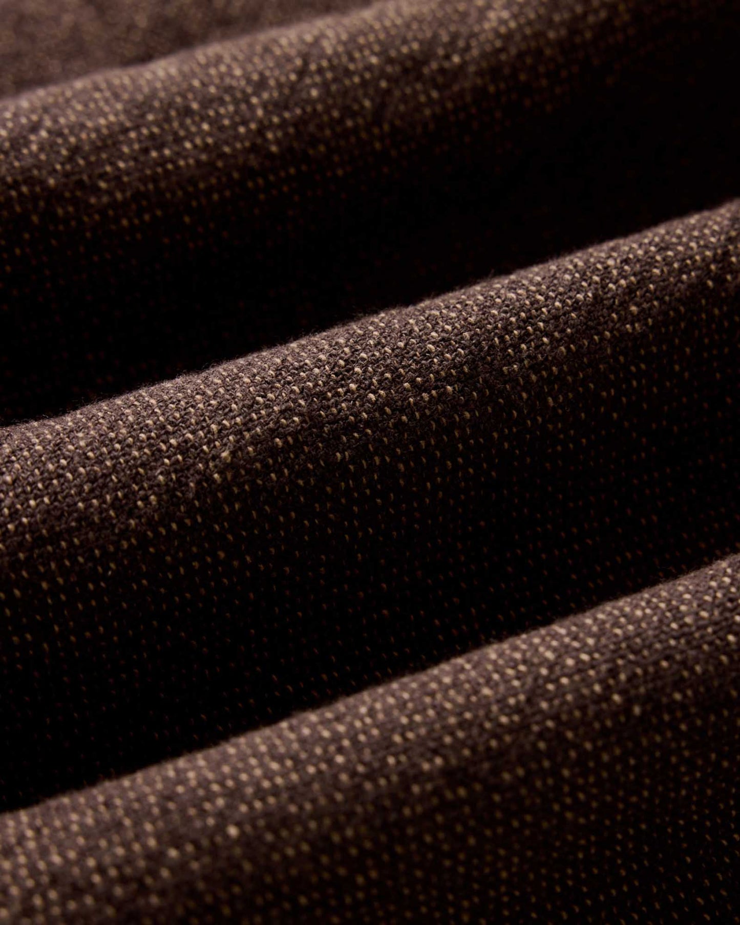 The Ledge Shirt in Black Coffee Linen Tweed
