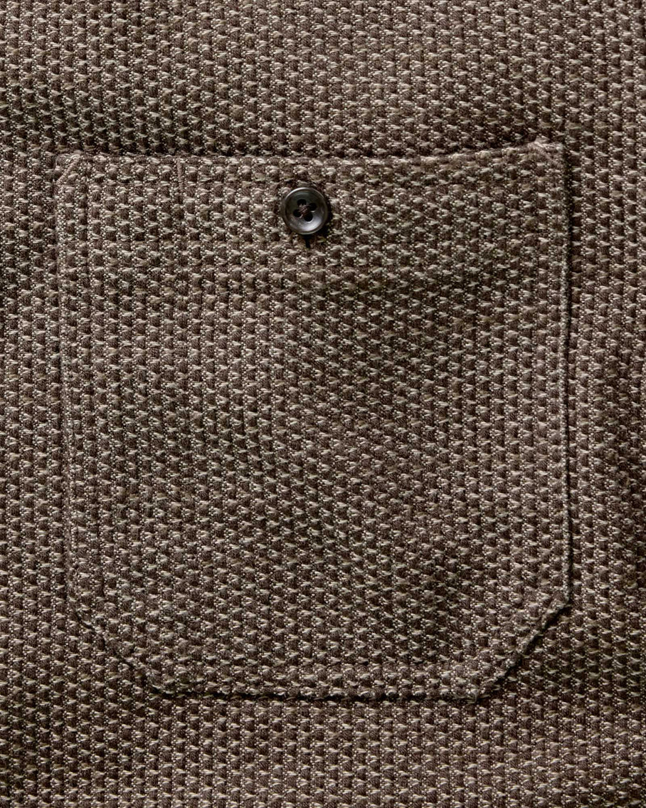 The Utility Shirt in Mulch Sashiko