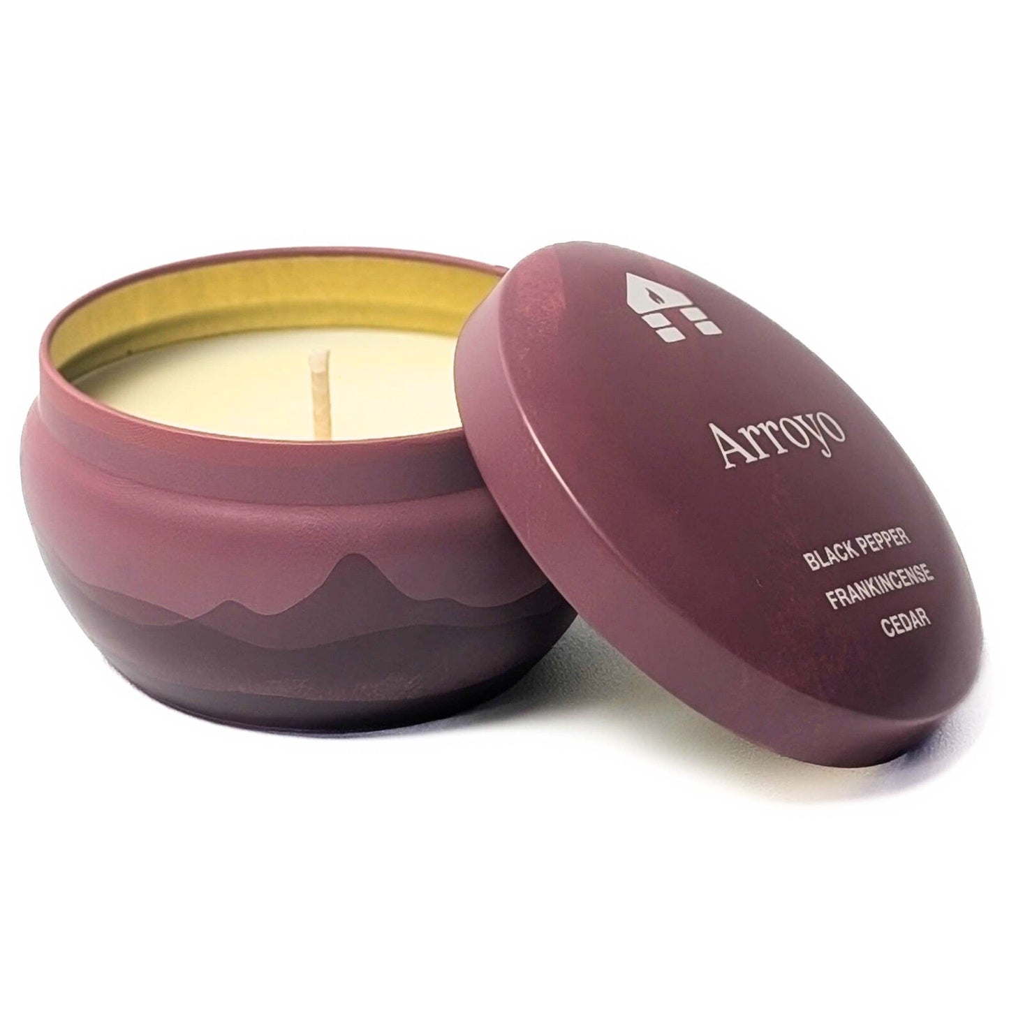 Arroyo Amber  Scented Candle - Bluecorn Aromática - 8oz Tin