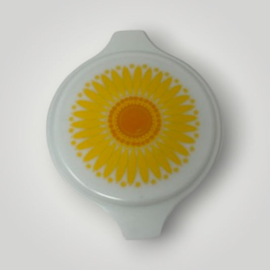 Vintage Pyrex Daisy Replacement Lid Flower Yellow 24-c 4