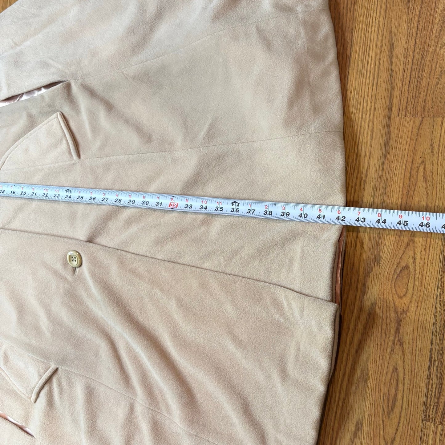 Vintage 1960s Cashmiracle Cape with Faux Fur Collar Beige Tan