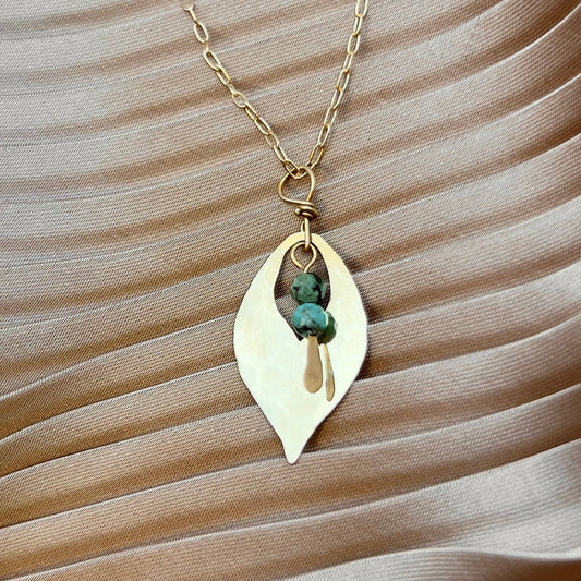 Handmade Tea Leaf Necklace