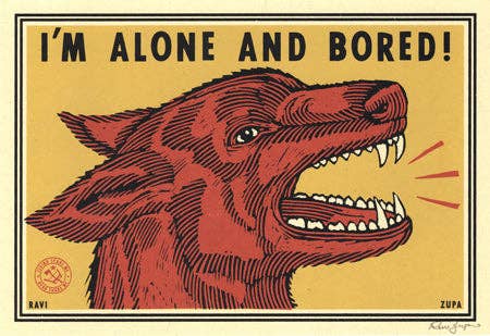 Alone and Bored 5.5"x8" RZA - MST GoodsRavi Zupa Arts