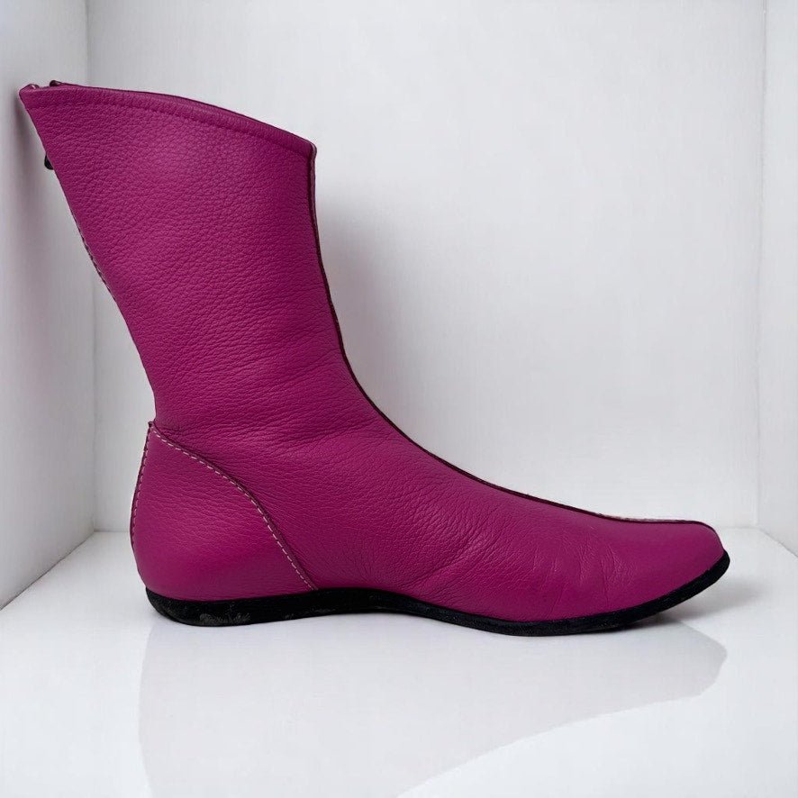Arche Women's Leather Boots Bright Pink size 7 Sock Boots - MST GoodsArche