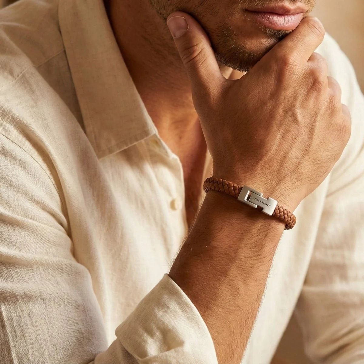 Archie Braided Leather Bracelet - MST GoodsBraceletsSteel & Barnett