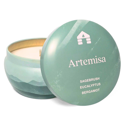 Artemisa Sage Scented Candle - Bluecorn Aromática - 8oz Tin - MST GoodsBluecorn Candles