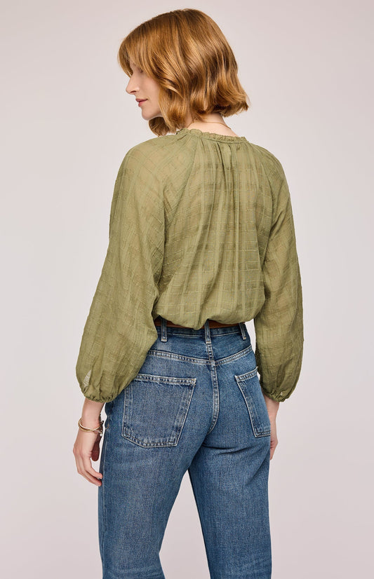 Atlas Textured Cotton Blouse - MST GoodsGentle Fawn