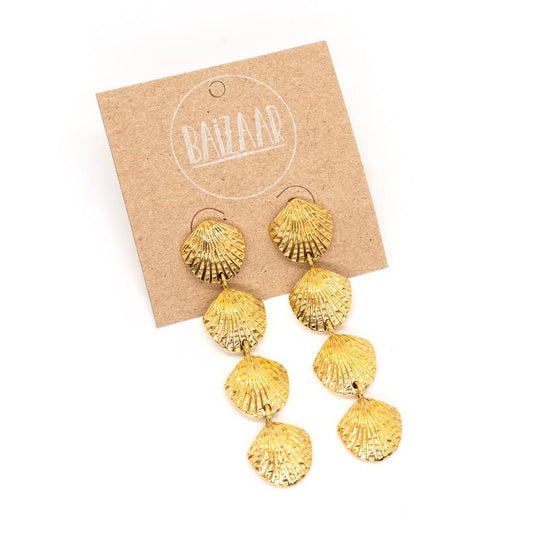 Brass Shell Earrings