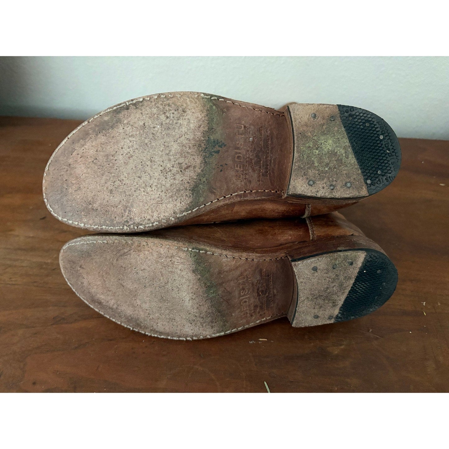 BedStu Gogo Lug Boots Size 9 Cobbler Series Tall Leather Distressed - MST GoodsBED|STU