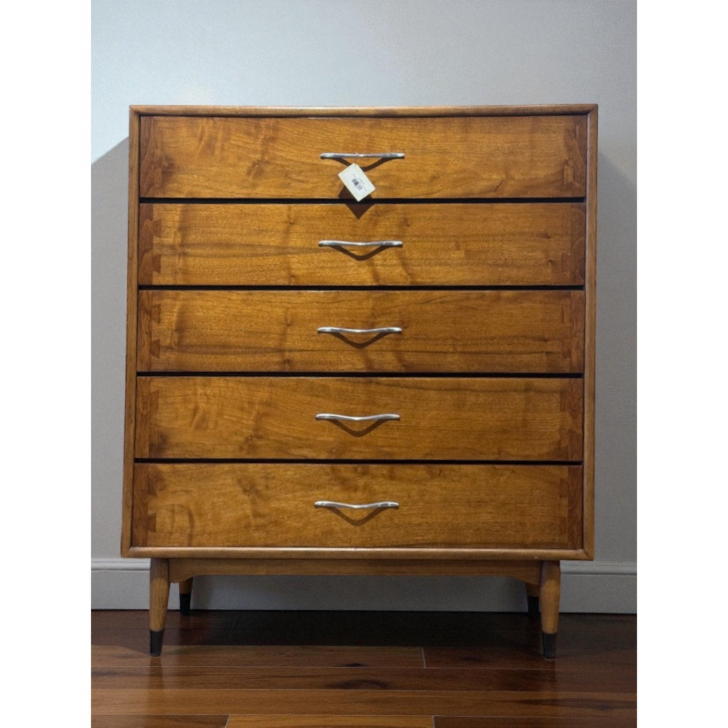 Vintage Lane Acclaim Mid Century Walnut Highboy Dresser