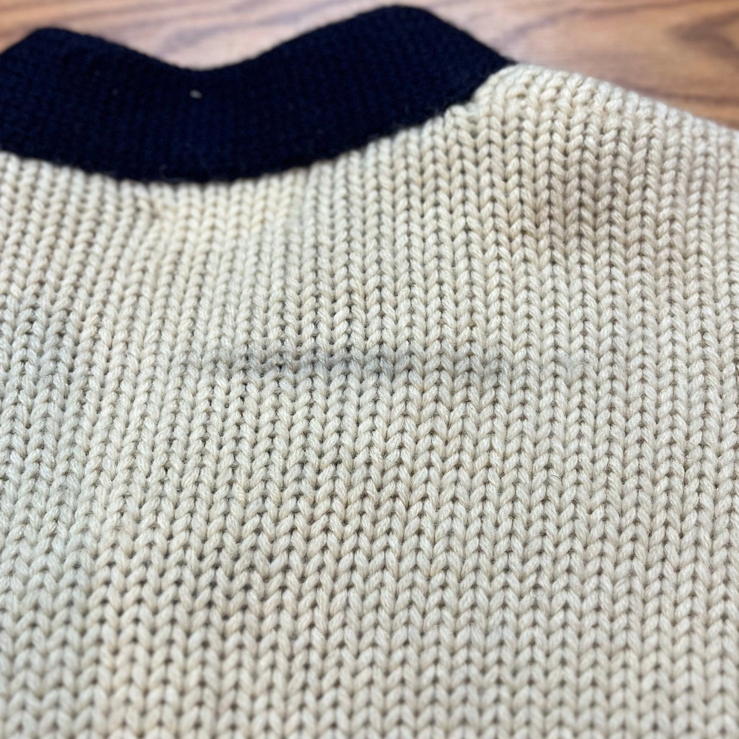 Vtg 1950s Virgin Wool Letterman Sweater Chenille E Patch Collegiate Ivy Men's L