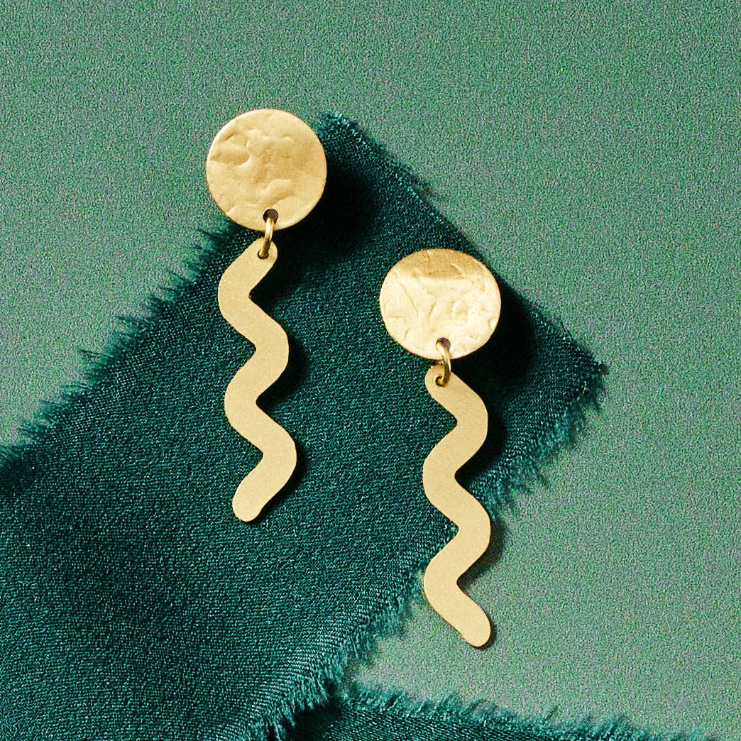 Bhavin Snake Post Earrings - MST GoodsTen Thousand Villages