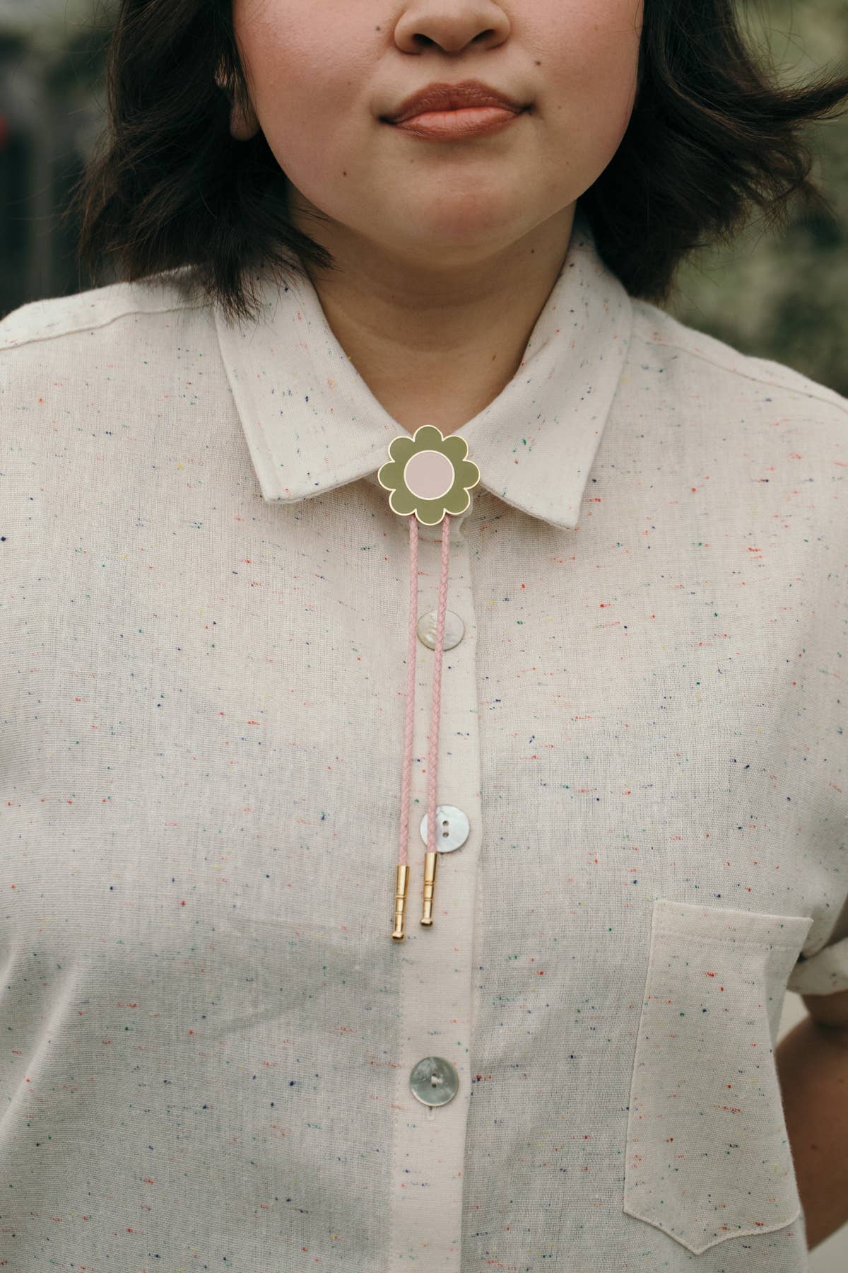 Big Daisy Bolo Tie - MST GoodsTiny Deer Studio