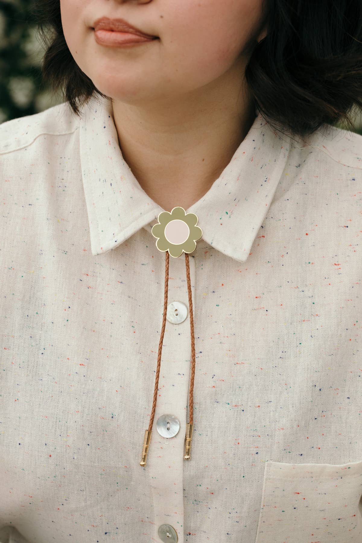 Big Daisy Bolo Tie - MST GoodsTiny Deer Studio