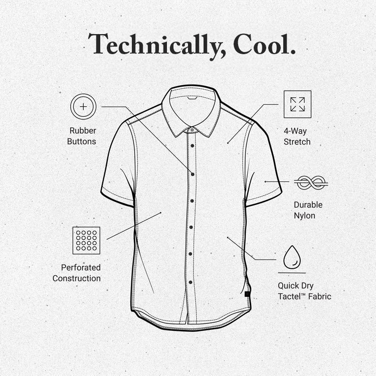 Bless Up Breathable Stretch Shirt - MST GoodsShort Sleeve Button Up ShirtRoark