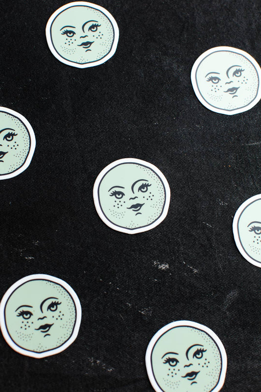 Blue Moon Sticker - MST GoodsDecorative StickersHoundstooth Design + Supply Co