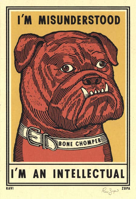 Bone Chomper 5.5"x8" RZA - MST GoodsRavi Zupa Arts