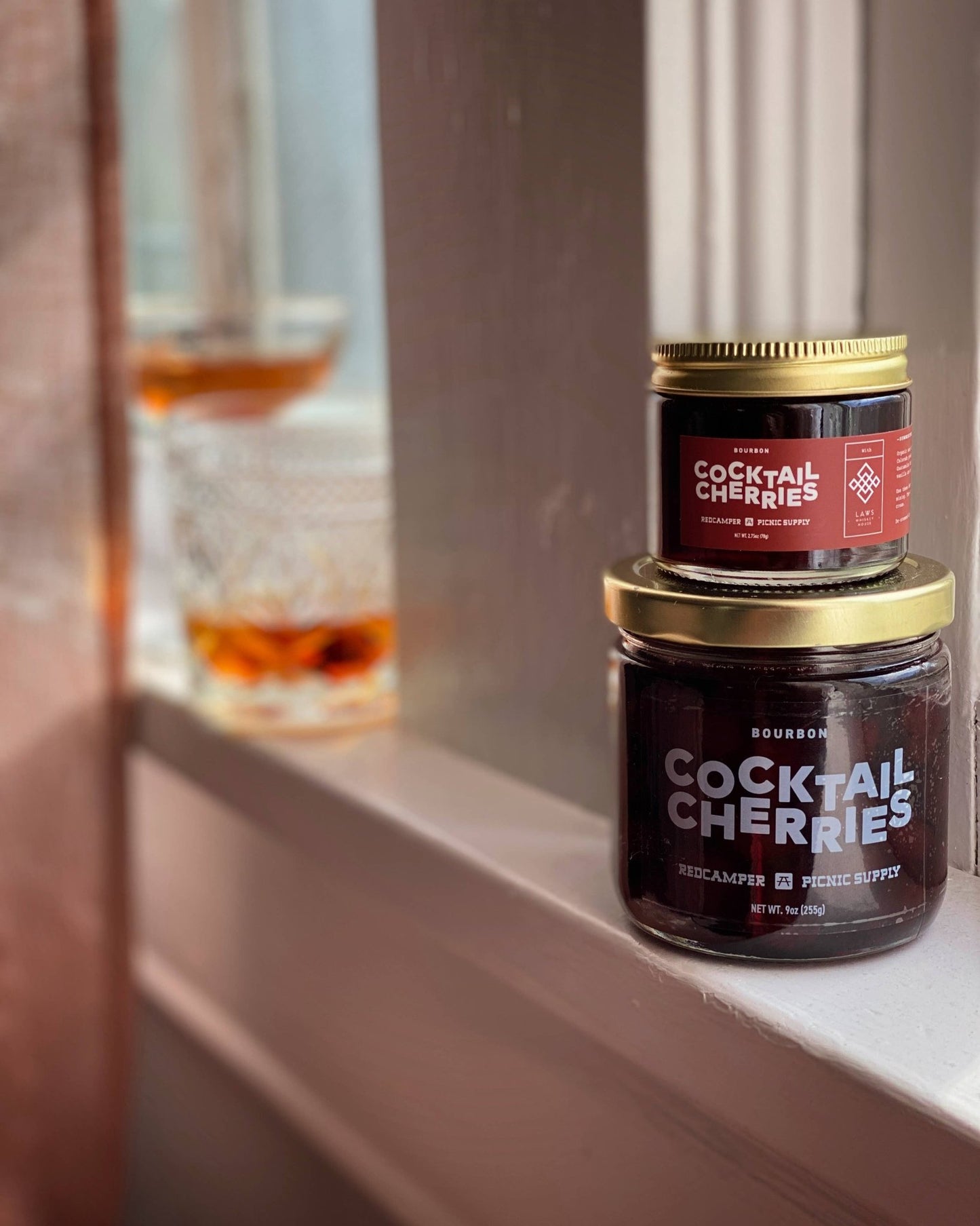 Bourbon Cocktail Cherries - 9oz - MST GoodsCherriesRedCamper