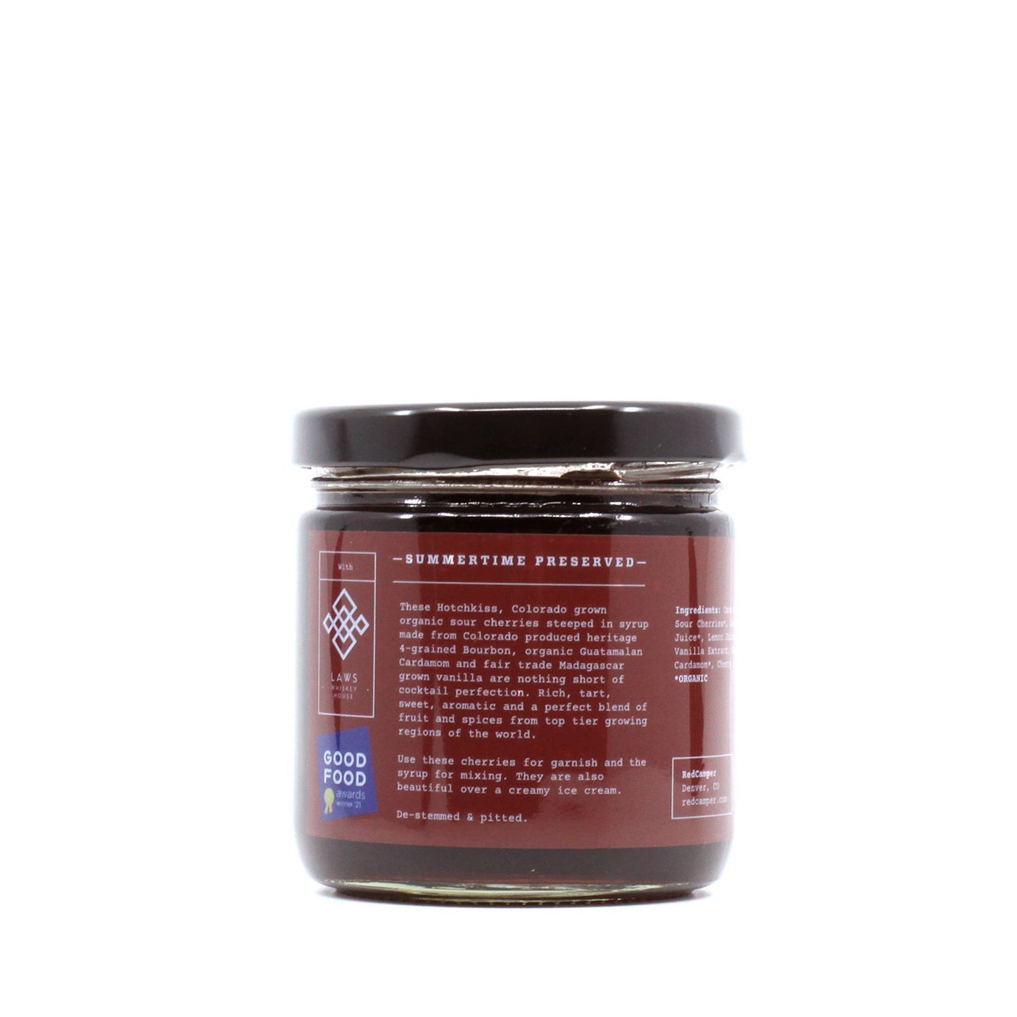 Bourbon Cocktail Cherries - 9oz - MST GoodsCherriesRedCamper