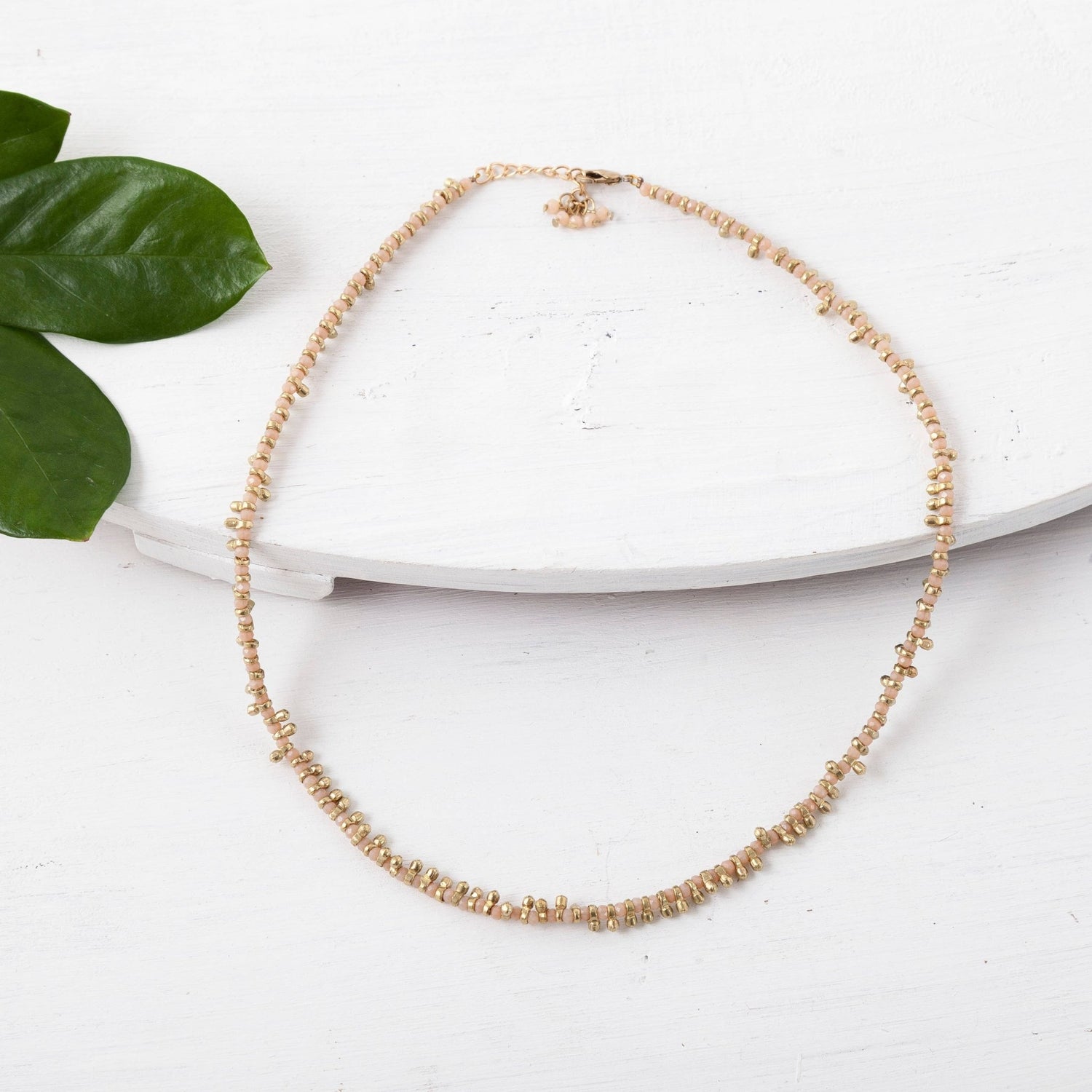 Brass Beaded Short Color Pop Necklace - Best Seller - MST GoodsBaizaar