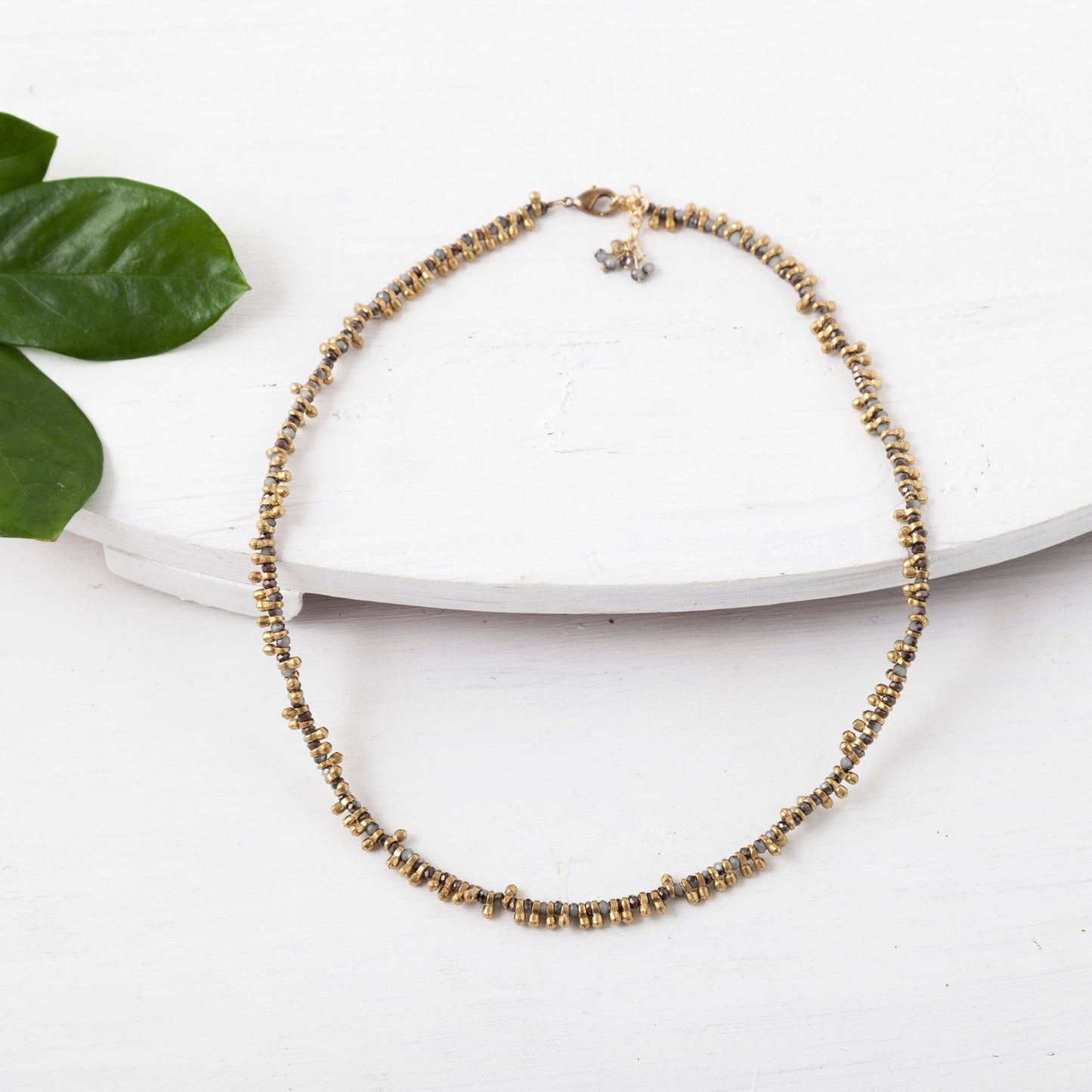 Brass Beaded Short Color Pop Necklace - Best Seller - MST GoodsBaizaar