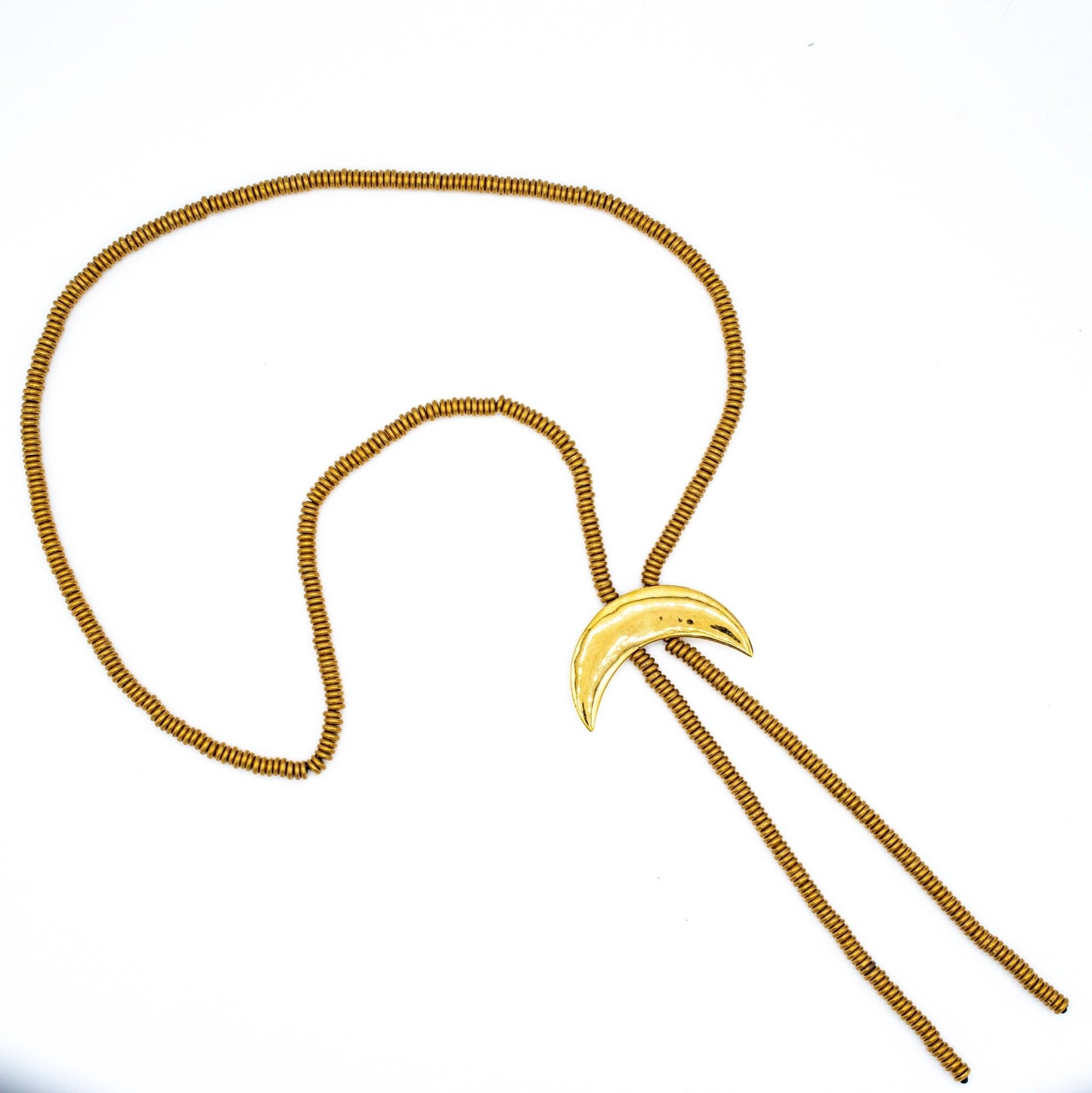 Brass Crescent Moon Bolo Necklace - MST GoodsBaizaar