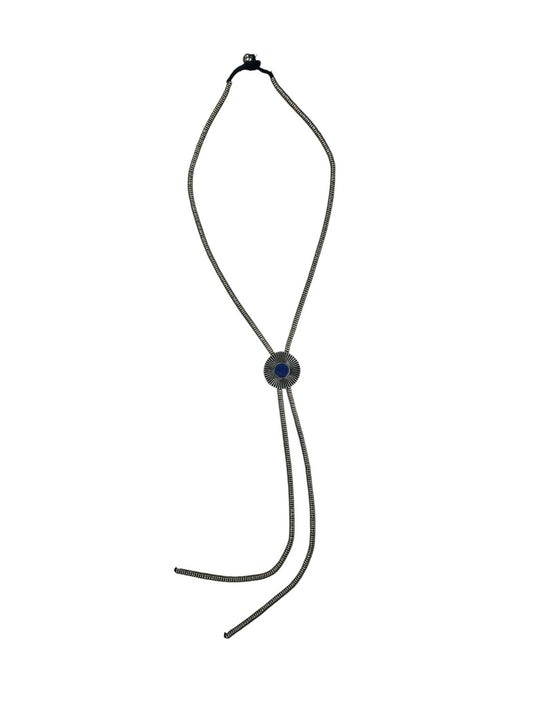 Brass Lapis Sunburst Bolo Necklace - MST GoodsBaizaar