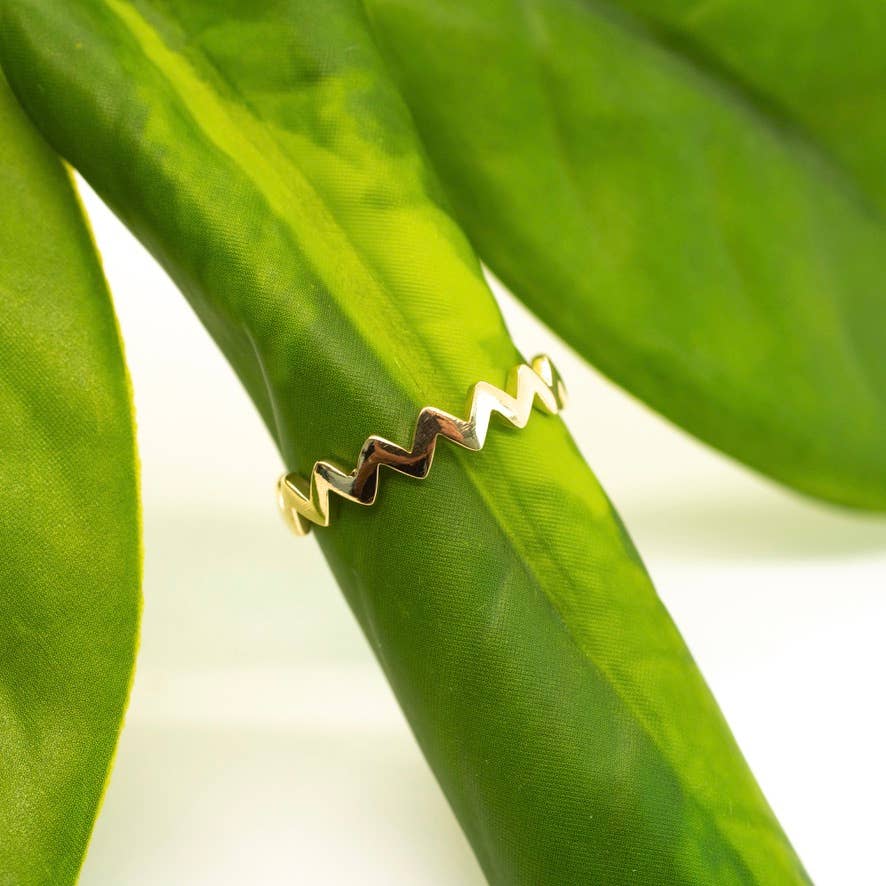 Brass Zigzag Ring - MST GoodsRingBaizaar