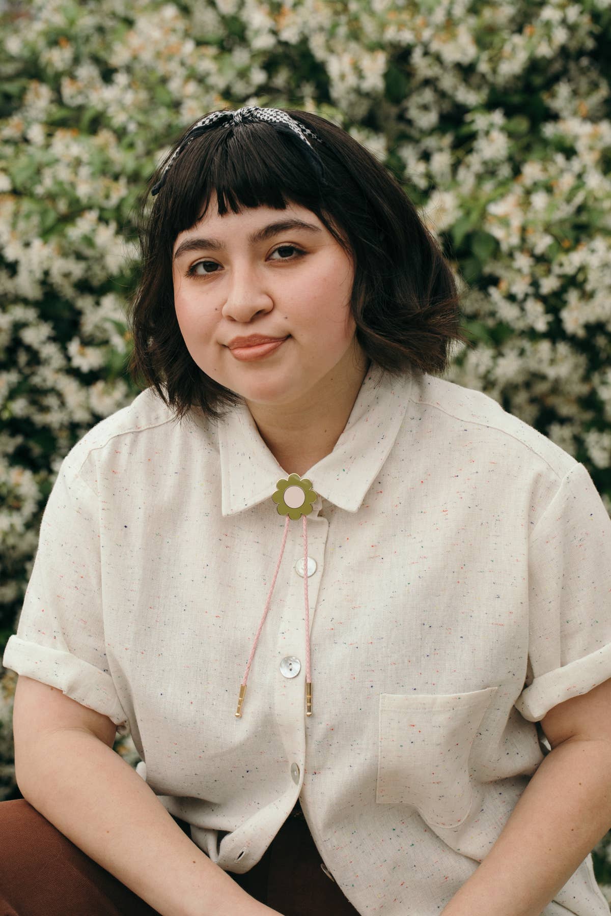 Big Daisy Bolo Tie