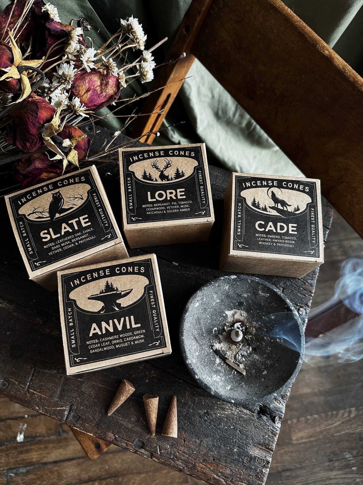 INCENSE | CONES | SLATE