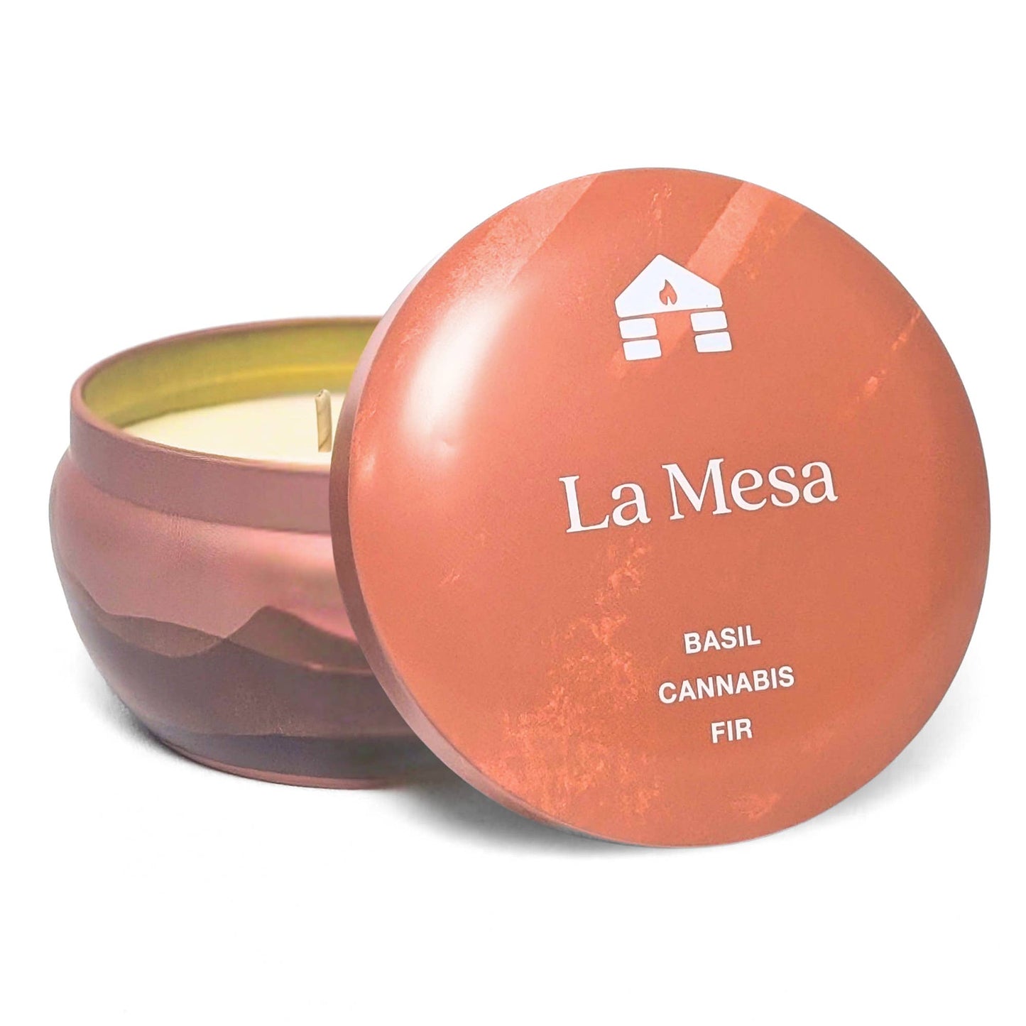 La Mesa Basil Scented Candle - Bluecorn Aromática - 8oz Tin