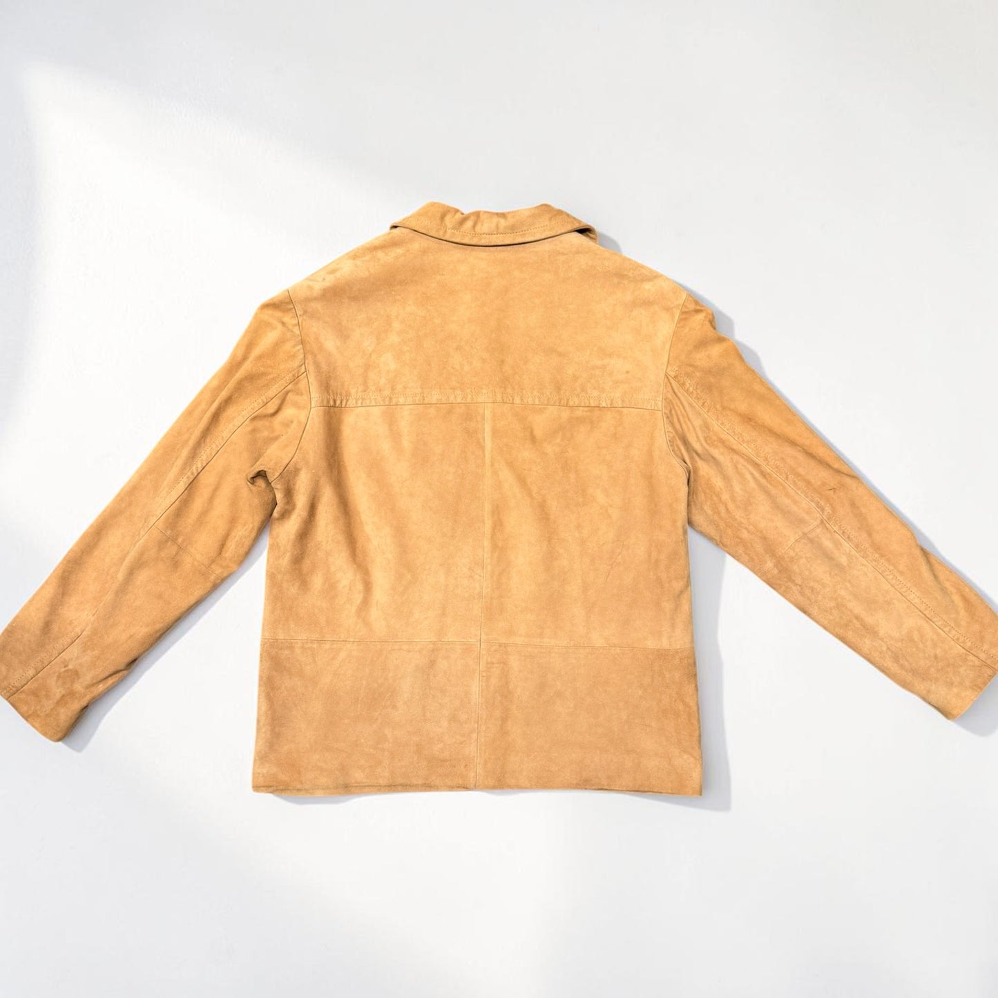 Vtg Golden Bear Suede Jacket Tan Women's Small Coat Blazer Lightweight