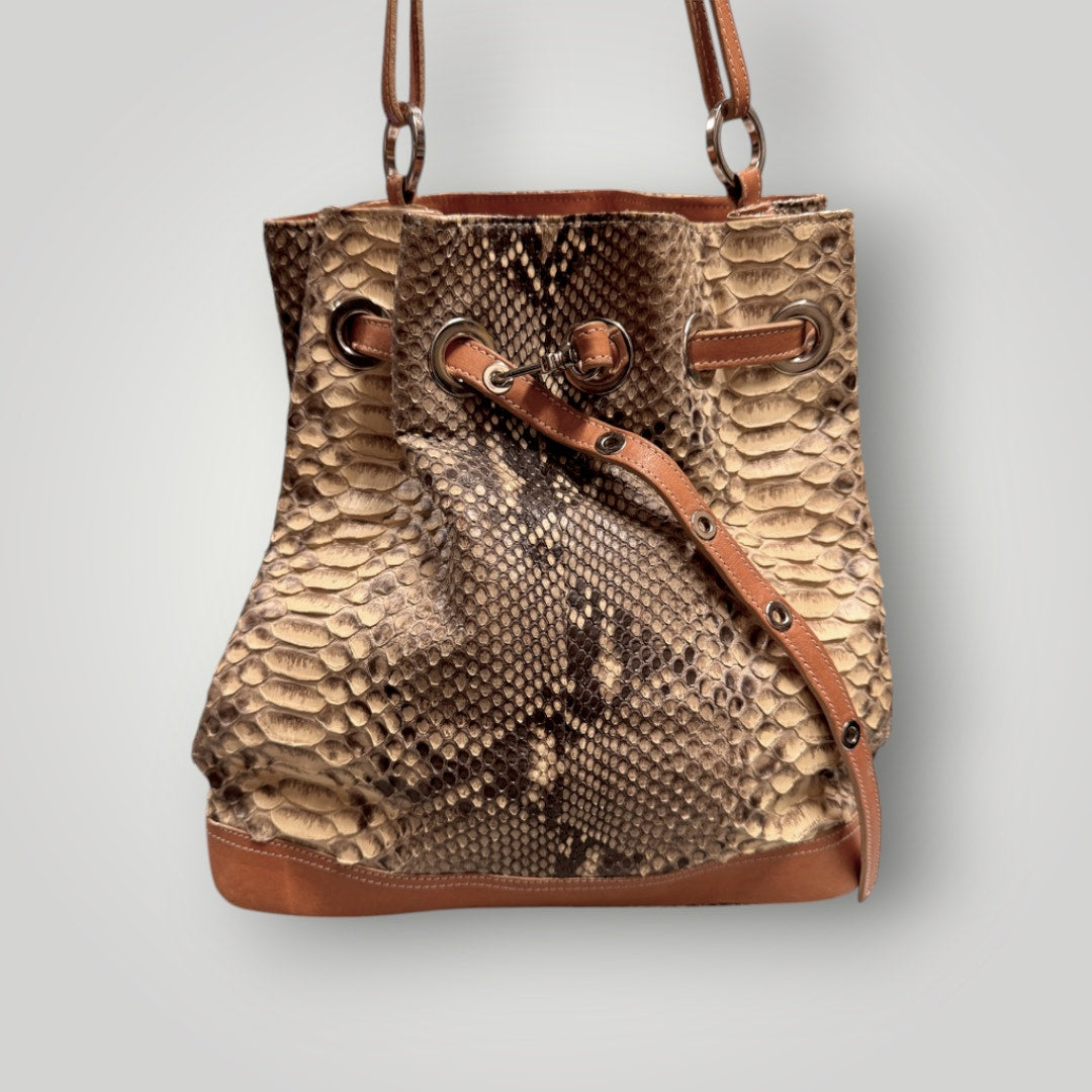 PRINCESS BEA AUERSPERG Genuine Snakeskin and Leather Bag Leather Lined