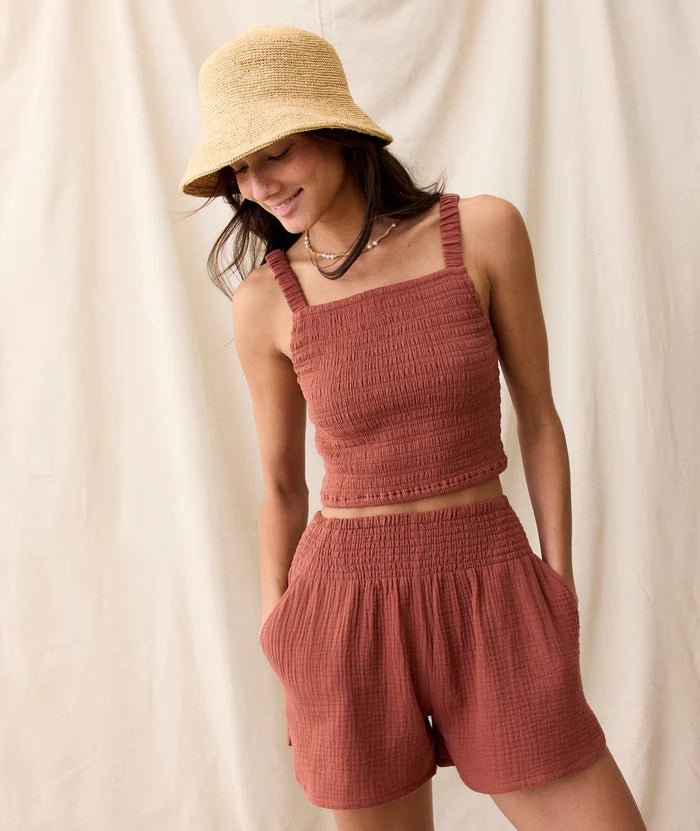 Cali Double Cloth Short Rust - MST GoodsMarine Layer