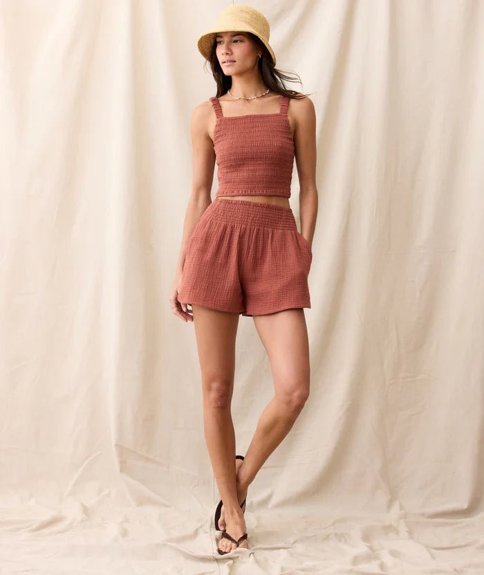 Cali Double Cloth Short Rust - MST GoodsMarine Layer
