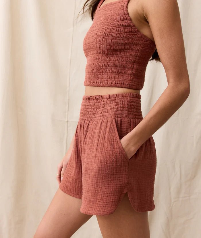 Cali Double Cloth Short Rust - MST GoodsMarine Layer