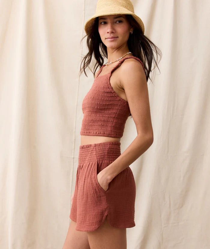 Cali Double Cloth Short Rust - MST GoodsMarine Layer